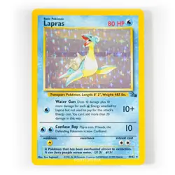 Pokemon - Lapras Holo - 10/62 - Fossil - Rare Card - NM - Image 1