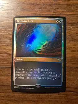 MTG Card: Near Mint - No More Lies - Promo Pack: Murders at Karlov Manor - Foil - Image 1