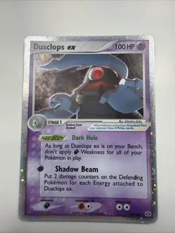 Pokemon EX Dusclops-EX Holo Card 94/106 Emerald LP - Image 1