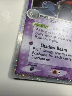 Pokemon EX Dusclops-EX Holo Card 94/106 Emerald LP - Image 2
