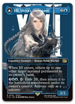 Jill, Shiva's Dominant (Borderless) #378 (NM) Final Fantasy FIN Magic MTG - Image 1