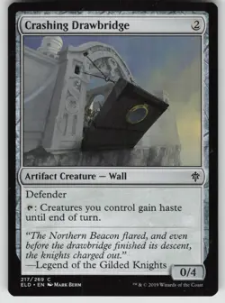 Crashing Drawbridge C Throne of Eldraine 217 MTG - Image 1