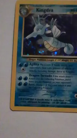 Pokemon Kingdra Neo Genesis Holo Rare Unlimited 8/111 2000 Card - Image 2