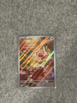 Pokemon TCG Stufful 154/132 IR Illustration Rare Full Art Mega Evolution - Image 1