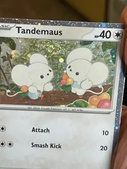 POKEMON TANDEMAUS 167/193 COMMON COSMOS HOLOFOIL WITH SWIRL PALDEA EVOLVED NM - Image 4