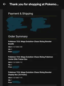 Chaos Rising (2) Pokemon Center ETB, (1) Booster Box, (2) Booster Bundle PRESALE - Image 2