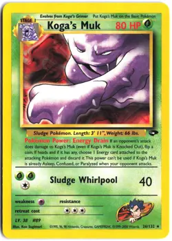 Koga's Muk 26/132 Rare Gym Challenge Pokemon - Image 1