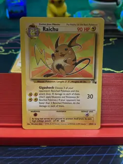 Raichu 29/62 | Fossil Unlimited | Pokemon Rare | MP - Image 1