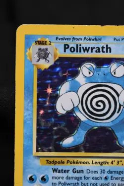 Poliwrath 13/102 MP Original 1999 Base Set Holo Pokemon TCG Unlimited - Image 2