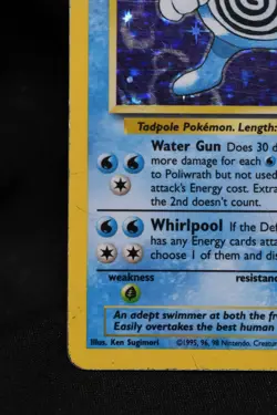 Poliwrath 13/102 MP Original 1999 Base Set Holo Pokemon TCG Unlimited - Image 5