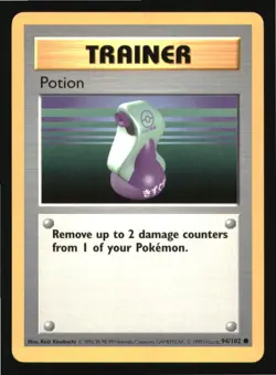 Potion 94/102 Common Base Set Shadowless Pokemon Unlimited Lightly Played - Image 1