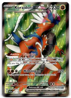 Koraidon ex 231/198 Ultra Rare Scarlet & Violet Pokemon Holo Near Mint - Image 1