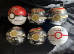 6x Pokemon Poke Ball Tin Lot SEALED - 4 Luxury 1 Premier 1 Classic A24 H24 D25 - Image 1