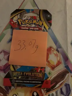 (VERY HEAVY) 33.07g Pokemon TCG Mega Evolution Sleeved Booster Pack (SEALED)✅ - Image 2