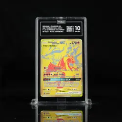 Pokemon Reshiram & Charizard GX Promo SM Black Star SM247 Full Art 2021 TAG 10 - Image 5