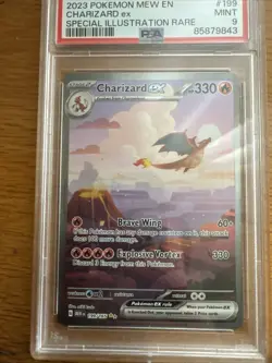 Pokemon Charizard ex Scarlet & Violet 151 Illustration Rare Holo 199/165 PSA 9 … - Image 1