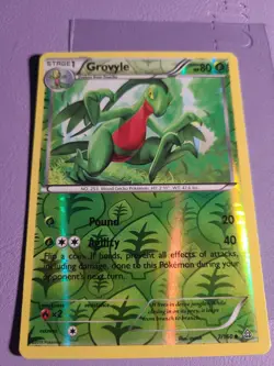 Pokemon TCG Grovyle Primal Clash 7/160 Reverse Holo Uncommon LP - Image 1