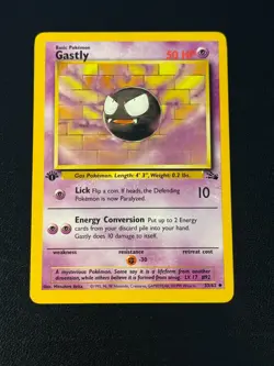 Gastly 33/62 Pokemon Fossil 1st Edition - Image 1