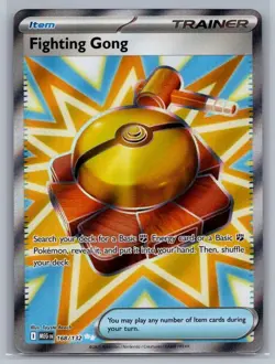 POKEMON FIGHTING GONG FULL ART 168/132 MEGA EVOLUTION NM CONDITION - Image 1