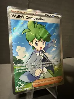 Pokemon Wally's Compassion 176/132 Me01 Ultra Rare Full Art Holo English - Image 3