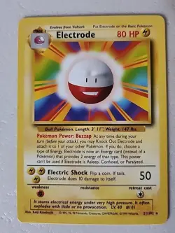 Electrode 021/102 Base Set Regular NM Near Mint Pokemon - Image 1