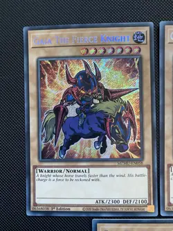 YuGiOh | x3 Gaia The Fierce Knight Secret Rare Chibi Art MZMU-EN058 - Image 2