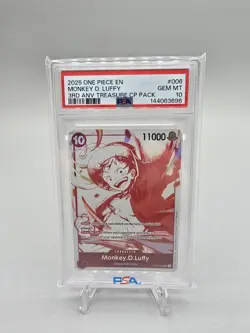 PSA 10 One Piece 3rd Anniversary Treasure Campaign Pack Lot of (7) Luffy, Ace - Image 2