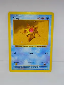 Pokemon Card Staryu 65/102 Base Set SHADOWLESS - Image 1