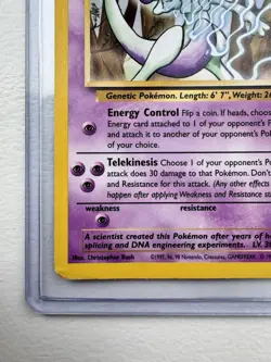 Pokemon Mewtwo Promo 12/53 Wotc Promo Basic Psychic 60 HP Regular Wizards Card - Image 2