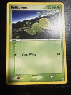 POKEMON BELLSPROUT 53/112 COMMON FIRERED & GREENLEAF LP CARD - Image 1
