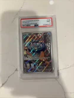 Pokemon Squirtle TCG Stellar Crown Illustration Rare Holo Card 148/142 PSA 9 - Image 1