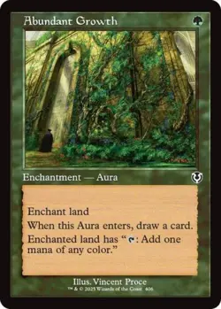 Abundant Growth (Retro Frame) - Near Mint MTG Innistrad Remastered - Image 1