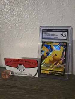 Pikachu v SWSH061 Holo Promo Card CGC 9.5 - Image 1