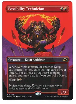 Possibility Technician - Borderless - NM - Edge of Eternities - MTG - Image 1