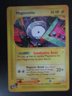 LOT OF 3 AQUAPOLIS POKEMON CARDS VULPIX 116/147 SNEASEL 110/147 MAGNEMITE 91 LP - Image 4