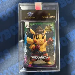 Pikachu Cosplay – TEKKEN Holographic Card #141 | Pokemon Parody Insert - Image 1