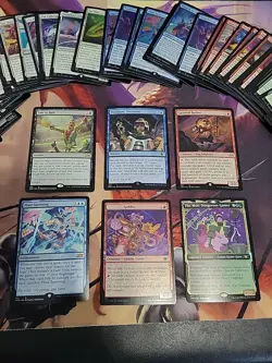 MTG- Unfinity Card Lot Over 100 Cards - All Galaxy Foil Treatment - Image 1