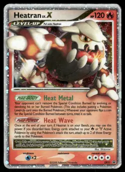 Pokemon Cards Heatran LV.X DP31 Diamond and Pearl Holo Promo MP - Image 1