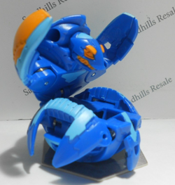 Bakugan Vicerox Blue Aquos Battle Planet B200 - card - cores - Image 5