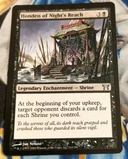 Honden of Night's Reach MTG Champions of Kamigawa Uncommon Slight Play x1 SC3 - Image 1