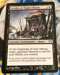 Honden of Night's Reach MTG Champions of Kamigawa Uncommon Slight Play x1 SC3 - Image 2