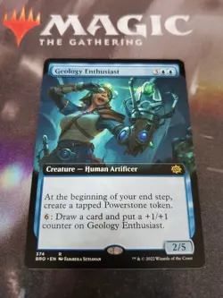 MTG. 2x Geology Enthusiast. Borderless. The Brothers' War. Pack Fresh - Image 1
