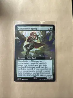MTG Composer of Spring CMM 0769 R NM Regular Extended Art - Image 1