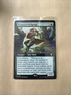 MTG Composer of Spring CMM 0769 R NM Regular Extended Art - Image 2