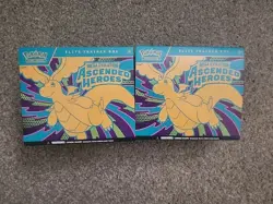 EMPTY Ascended Heroes Elite Trainer Box ETB LOT OF 2,NO PACKS, NO PROMO - Image 1