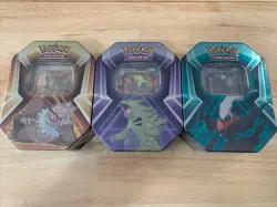 Pokemon TCG: Triple Whammy Collector Tin - Tyranitar,Slaking,Darkrai Full Evo - Image 1