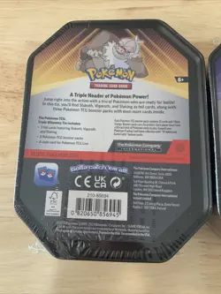 Pokemon TCG: Triple Whammy Collector Tin - Tyranitar,Slaking,Darkrai Full Evo - Image 3