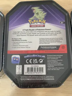 Pokemon TCG: Triple Whammy Collector Tin - Tyranitar,Slaking,Darkrai Full Evo - Image 4