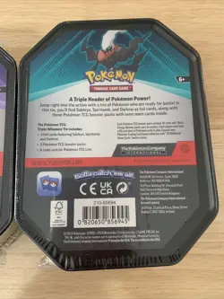Pokemon TCG: Triple Whammy Collector Tin - Tyranitar,Slaking,Darkrai Full Evo - Image 5