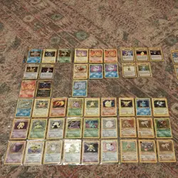 HUGE Pokemon TCG Vintage Cards LOT Base Set Team Rocket ~ 32 holographics - Image 1